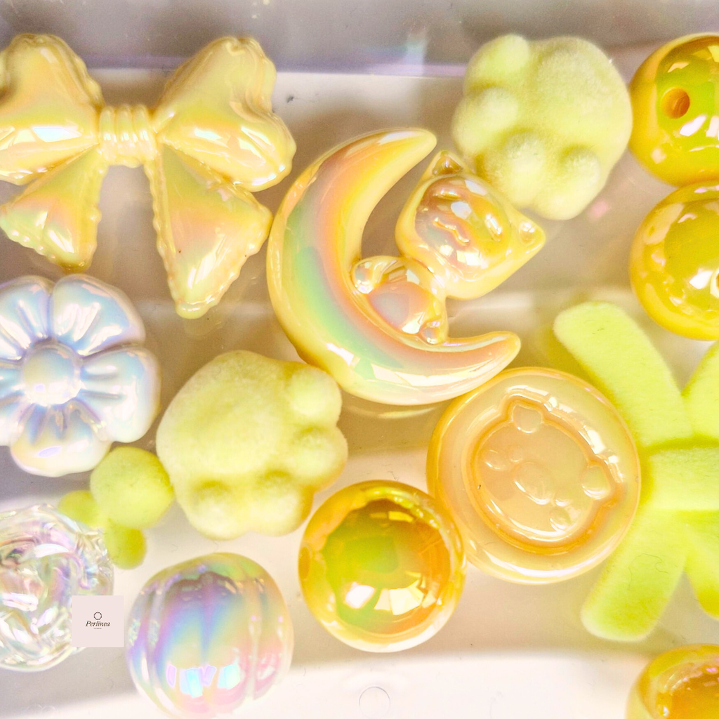 Bonbons - Mix de perles fantaisie pour stylo, porte clés, chaines de téléphone et sac