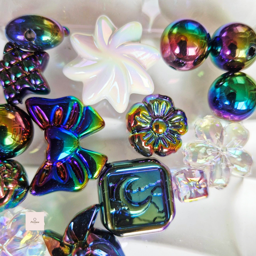 Bonbons - Mix de perles fantaisie pour stylo, porte clés, chaines de téléphone et sac