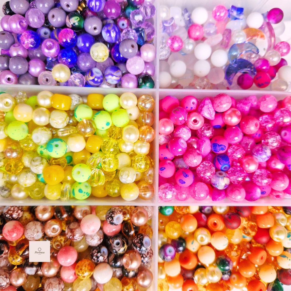 Crystal - Mix de perles en verre - 30g