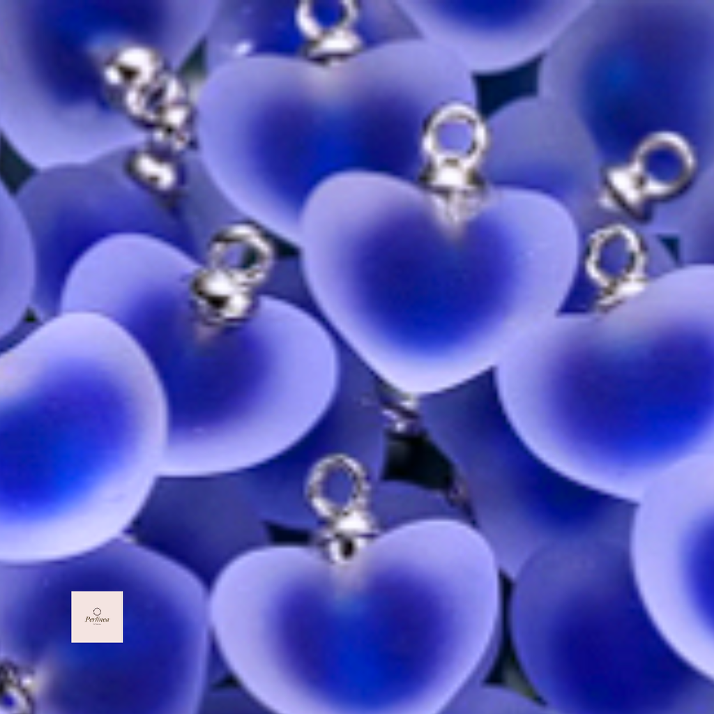 Cœur translucides – Lot de 3 breloques DIY