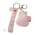 Chat Kawaii Rose - Porte-clés– Bijou de sac mignon & fantaisie